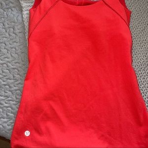 Lululemon orange tank top, size 2